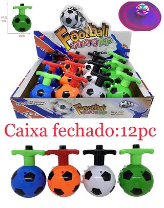Pião Bola Musical Com Luzes Led Cor enviada aleatoriamente(caxinha com 12pç)