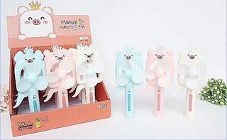 Mini Ventilador Portátil Manual De Desenho Animado