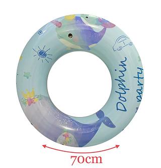 Boia Infantil Inflável Cintura P Praia Piscina Golfinho 70cm