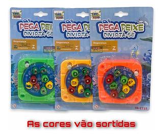 Brinquedo Infantil Pega Pesca Peixe Com Imã A Corda Pescaria