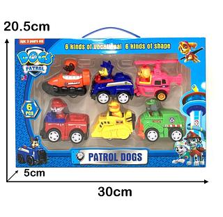 Maleta C/6 Carrinhos Patrulha Canina