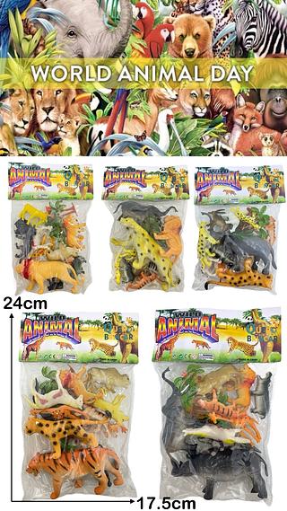 Kit Animais Selvagens Emborrachados