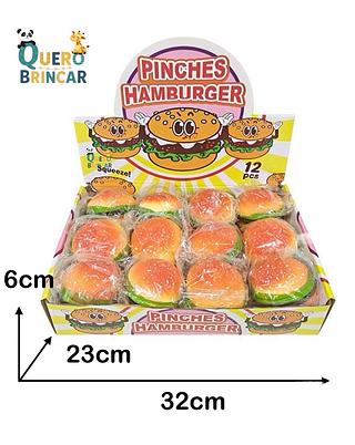 🗃️（CAXINHA COM 12 PÇ）Hambúrguer Amassável Anti-Stress Volta ao Original Presente para Adultos e Crianças