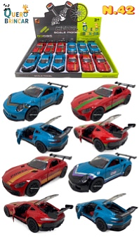 N.42-CARRO DE FERRO-Mercedes-Benz/Porsche(CAXINHA C/12PC)