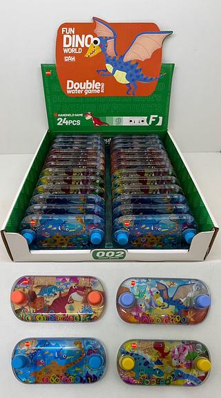 🗃️(caxinha com 24pç)Aquaplay Jogo de Argolas Agua De Plástico Dinossauro