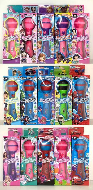 <<<<<<<<<< Microfone Infantil Sai a Voz e Musical Personagem