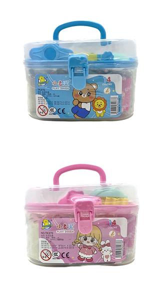 Kit Maleta com 14 Massinhas de Modelar Joy +Ferramentas