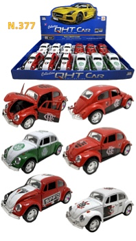 N.377-CARRO DE FERRO-marca Beetle(CAXINHA C/12PC)