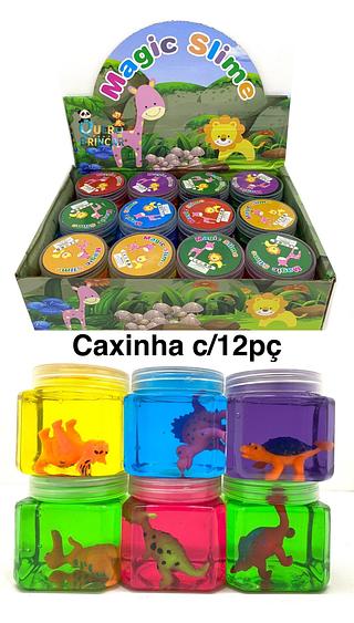 (PROMOCAO Caxinha c/12pç)Slime-Dinossauro