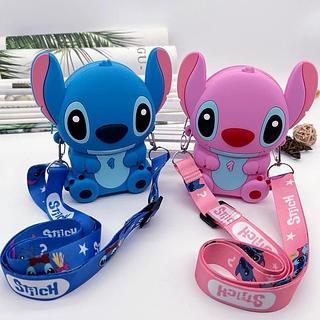 Anime Lilo & Stitch Angel Lovely Fashion Bag Princesa Pequena Bolsa De Silicone Figuras De Anjo De Ponto Modelo