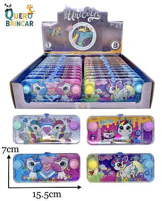 🗃️(caxinha com 24pç)Kits de Aquaplay Jogo de Argolas Agua Água De Plástico Unicornio Infantil Water Game