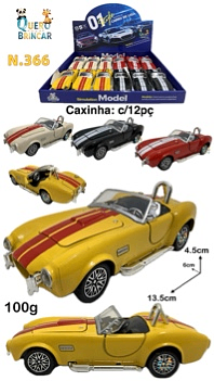 N.366-CARRO DE FERRO-Carro esportivo Jaguar(CAXINHA C/12PC)