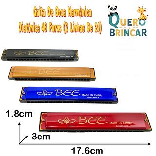 Gaita De Boca Harmonica Diatonica 48 Furos (2 Linhas DE 24)