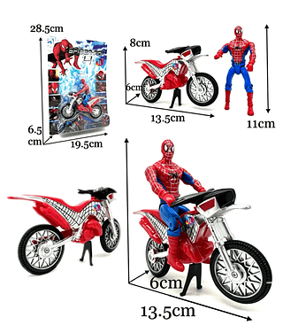 BONECO ARANHA C/MOTO