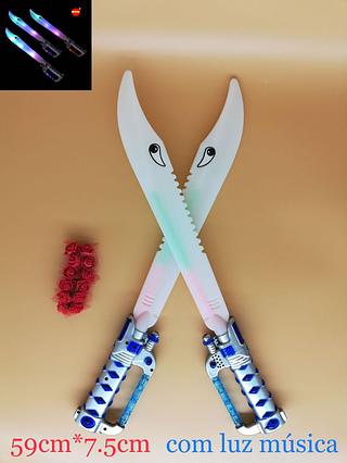 Espada de Brinquedo Com Som E Luz Led 59cm Crianças