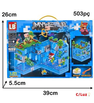LEGO CX MINECRAFT CAXIA 503PC C/LUZ