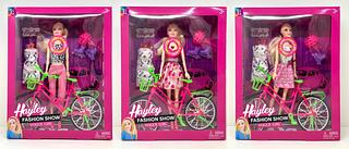 Boneca Barbie ciclista com acessórios com música