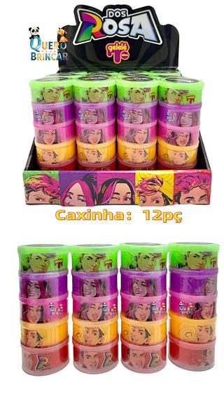 (PROMOCAO Caxinha/12PC)KIT SLIME-ROSA C/5PC