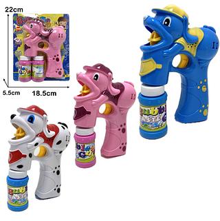 Brinquedo Lança bolhas de sabão forma de Cachorro c/ musica e luz