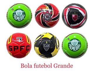 Bola de Futebol De Time Tamanho Grande 6pc com rede