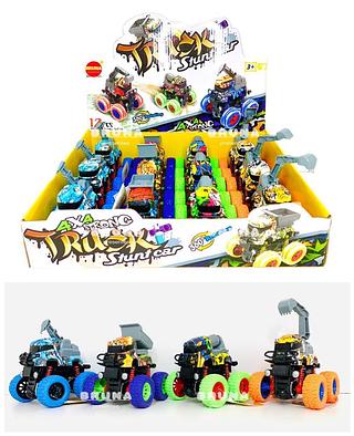 Carrinho A Fricção Com Amortecedor TRUCK STUNT CAR 4x4 Giro 360º