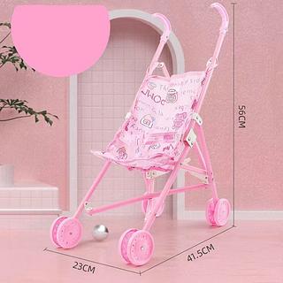 Carrinho De Bebe Reborn Passeio Boneca Dobrável Menina Brinquedo
