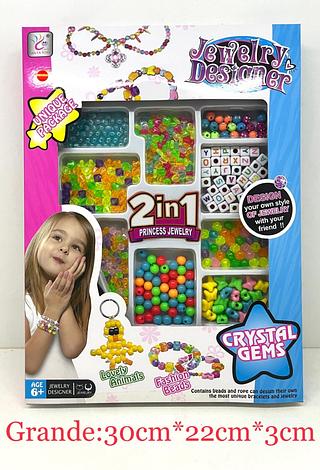 Miçanga Pulseira DIY Kit Colar e Brincos Fio de Silicone(maior)