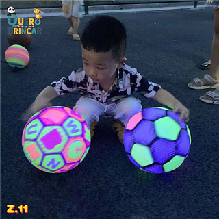 (Z.11)Bola De Vinil Dente De Leite led 25cm