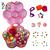 Kit Miçanga Infantil Para Pulseira Colar e Brincos Maleta Miçangas + Silicone Presente