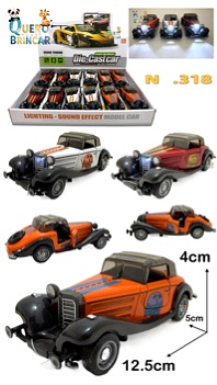 N.318-CARRO DE FERRO-carro clássico(CAXINHA C/12PC)