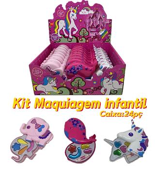 🗃️(caxinha com 24pç)KIT MAQUIAGEM INFANTIL