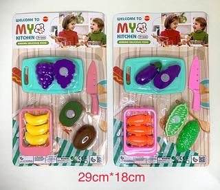 Brinquedo Comidinha Cozinha Cortar Frutas Legumes Velcro