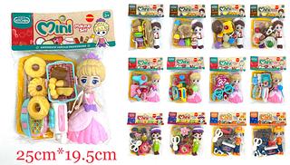 Brinquedos Jogo De Casa kit de cozinha/kit de beleza com acessorios comidinha e boneco！！！O estilo é enviado aleatoriamente！！！