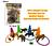 Kit Animais Selvagens Brinquedo Educativo Infantil com Argolas Coloridas