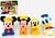 <<<<<<<<<< Kit 4 Boneco Mickey E Minnie De Apertar Morder Macio