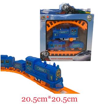 Trem Trenzinho Locomotiva Infantil Cores Com Vagões e Pista