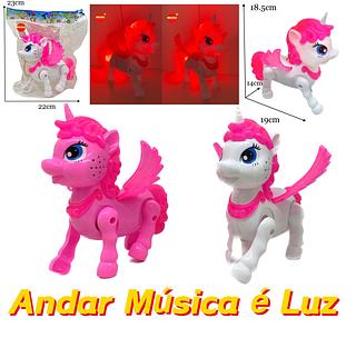 Unicórnio Robô Dançante De Brinquedo Movimento Sons E Luzes