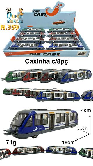 N.359-CARRO DE FERRO-METRO(CAXINHA C/8PC)