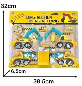 brinquedo de veículo de engenharia de trator de máquinas agrícolas 9 Pçs conjunto