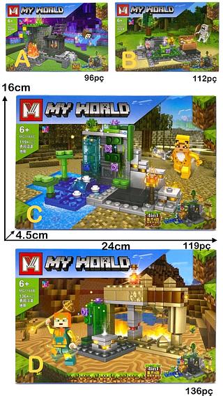 LEGO CX MINECRAFT CAXIA 96PC/136PC/ 112PC/119PC