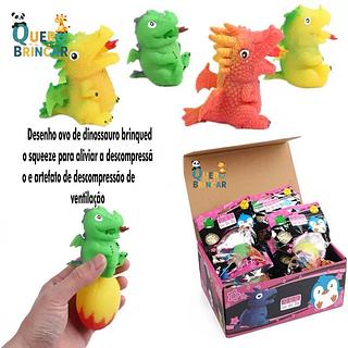 Desenho ovo de dinossauro brinquedo squeeze para aliviar a descompressão e artefato de descompressão de ventilação