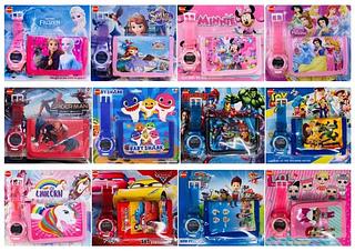 <<<<<<<<<< Relógio + Carteira Desenhos Infantis Meninos Meninas Digital