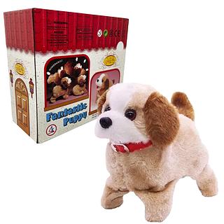 Cachorrinho Pelúcia Cachorro que pula cambalhota anda e late a Pilha