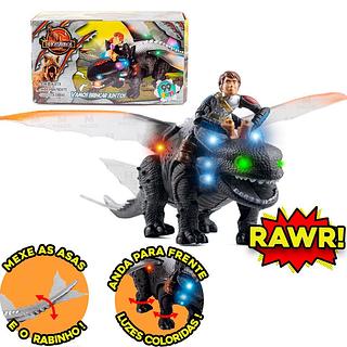 Boneco Banguela Anda Luz Som Como Treinar O Seu Dragão 53 Cm