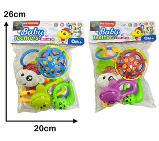 8 Pçs Chocalho Do Bebê Conjunto Mordedor Chocalho Brinquedo Bebê Criança