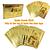 Baralho Dolar Dourado Ouro Folheado A Prova D'agua Poker 54 Cartas