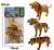 Kit de 3 animais da selva: leão, tigre, leopardo