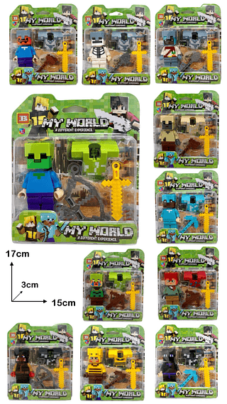 NOVA LEGO MINECRAFT-CARTEIRA(ENTREGA ALEATORIA)