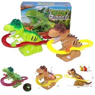 Pista Elevador Com Som E Luz Dinossauro Prehistoric Tunnel / Brinquedo