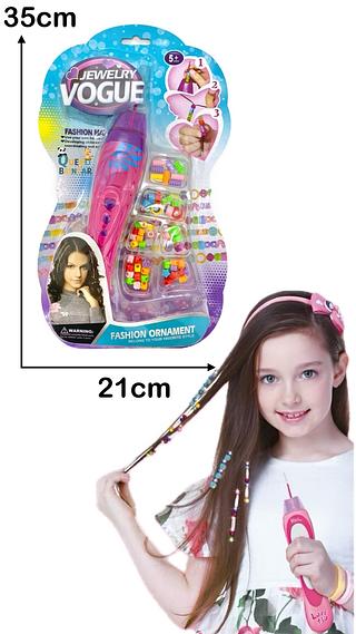Miçangas Penteado Cabelo Brinquedo Menina